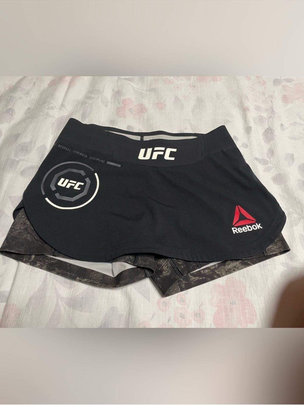 Reebok Women's Black UFC Athletic Shorts XS